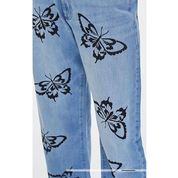 Forever 21 Butterfly Graphic Jeans (Sz 27) - Picture 9 of 11